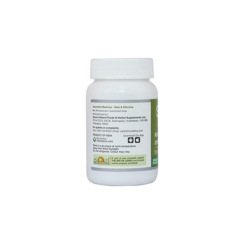 Sri Sri Tattva Ashwagandha 500Mg Tablet - 60 Count (Pack