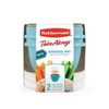 Rubbermaid TakeAlongs Snacking Food Storage Containers, 2 Cups Size -