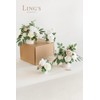 Ling's Moment White & Sage Artificial Flowers with Vase Wedding