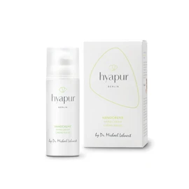 hyapur ® - Green Body & Hair Hand Cream by Dr. Lehnert, 50 ml with Hyaluronic Acid - for Smoothly Soft Hands