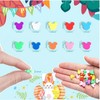 NUOBISHI 500 Pcs Mouse Head Polymer Clay Beads Bulk, Charms