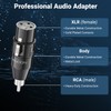 deleyCON Audio Adapter XLR to RCA RCA XLR Female to