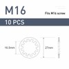 FOMGIIN Pack of 10 M16 Tooth Washers Lock Washers 304