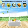 PINVNBY Automatic Bird Bath with Pump,Parrot Bathtub Shower Parakeet Bath