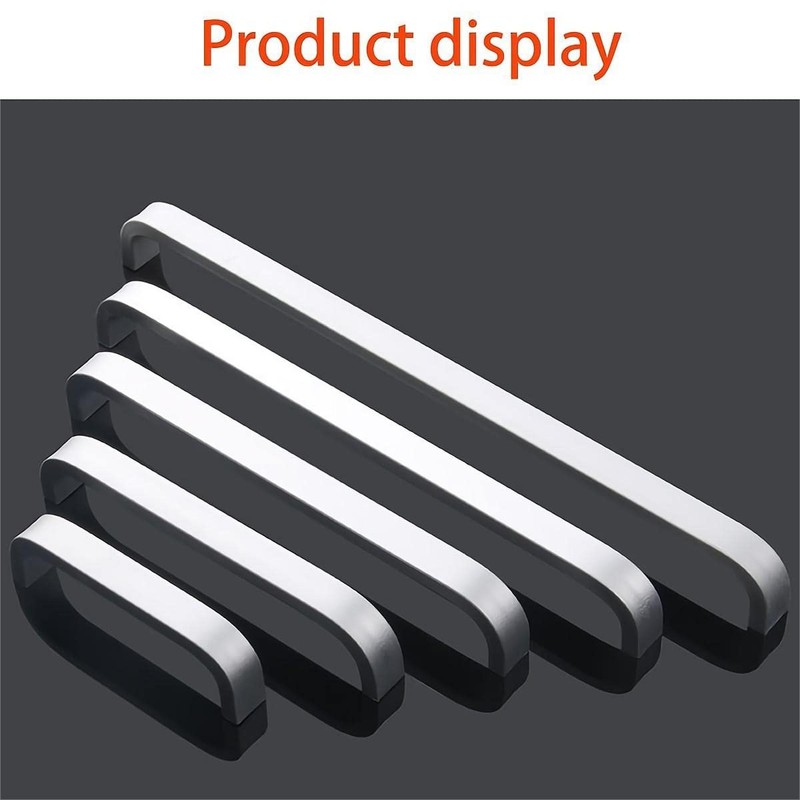 Qrity 10 Pcs Aluminum Door Drawer Knobs Pull Handles Cabinet