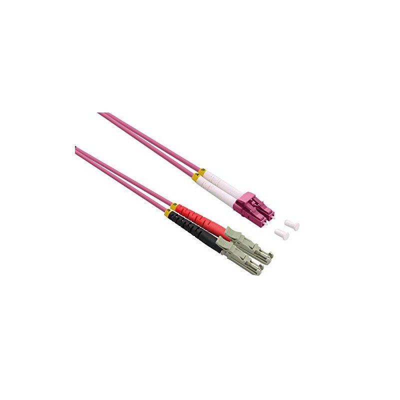 ROLINE Fibre Optic Cable Duplex 50/125µm OM4, LSH/LC, LSOH, Purple,