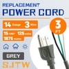 HeyYance 2 Pack 3 ft 14/3C SJTW Appliance and Power