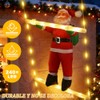 Luces Navideñas de Escalera 3M 240 LED con Santa Claus