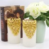 Wondise Flameless Flickering Pillar Candles Battery Operated with 5 Hour