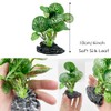 Smoothedo-Pets Aquarium Plants Betta Fish Tank Decorations 4inch/2pcs Soft Silk