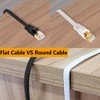 Cable Ethernet Cat8, para interiores y exteriores, 15 pies, cable