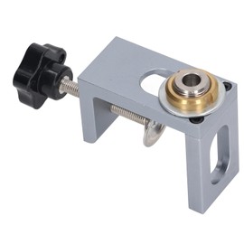 Oumefar Woodworking Drilling Locator Tool Kit, Aluminum Alloy Installation Tool 8/10/12mm Hole for Bed Cabinet Screws, Cabinet Door Positioning Tool