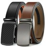 Ratchet Belts for Men 2 Pack - 1 3/8" Leather