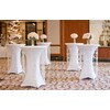 SINSSOWL Stretch Covers Bar Tables 80-85 cm Black Tablecloth Decoration