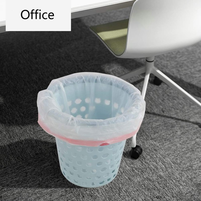 Kiddream 2.6 Gallon Small Garbage Bags Drawstring Trash Bags, White