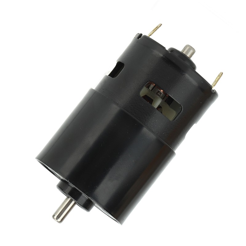 High Torsion DC Motor 12000RPM Round Shaft Fast Speed Red
