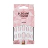 Elegant Touch Jackie Oval Shape False Nails With Glue, Pack