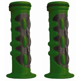 Yana Shiki GRP-4076-GREEN Rubber Slip-on Sport Bike Grips for 7/8" Handle Bars