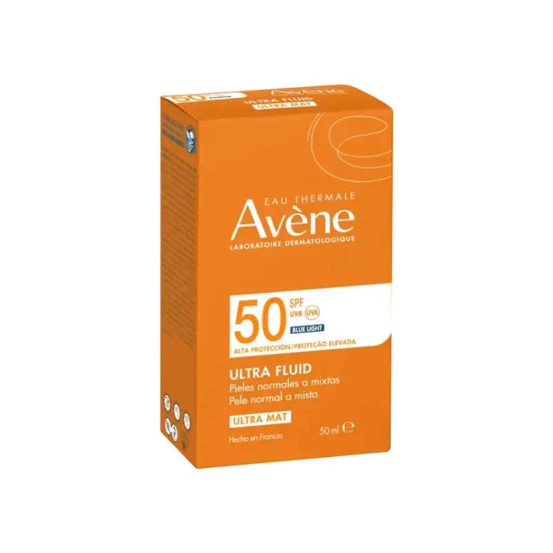 Protector Solar Facial Avne Ultra Fluid FPS 50 Oil Control