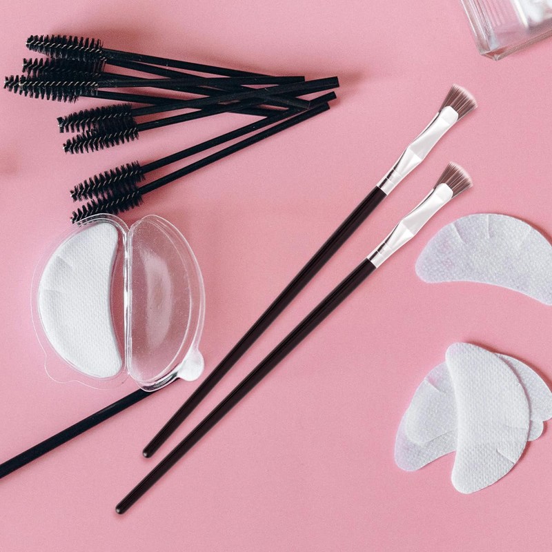 Thyonta 3 PCS Eyelash Brush Folded Fan Eyelash Brush Flat