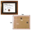 Golden State Art, 11x14 Dark Gold Document Frame for 8.5x11