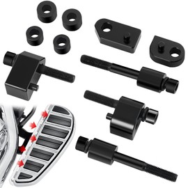 YALTIES 1" & 1.5" Driver Floorboard Extenders, Floor Board Spacer Extension Fit for Harley Davdison Street Glide Electra Glide Road Glide Road King Trikes 2009-2024, FL Trike 2009-2013, Black