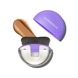 Wonderskin Dial-It-Up Brush – Adjustable 3-in-1 Makeup Brush for Foundation, Powder & Creams – Sheer to Full Coverage – Ergonomic Precision Design