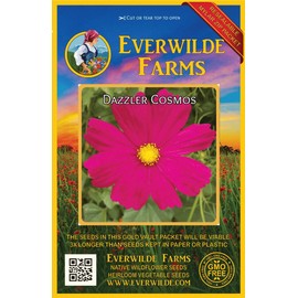 Everwilde Farms - 1 Oz Dazzler Cosmos Wildflower Seeds - Gold Vault