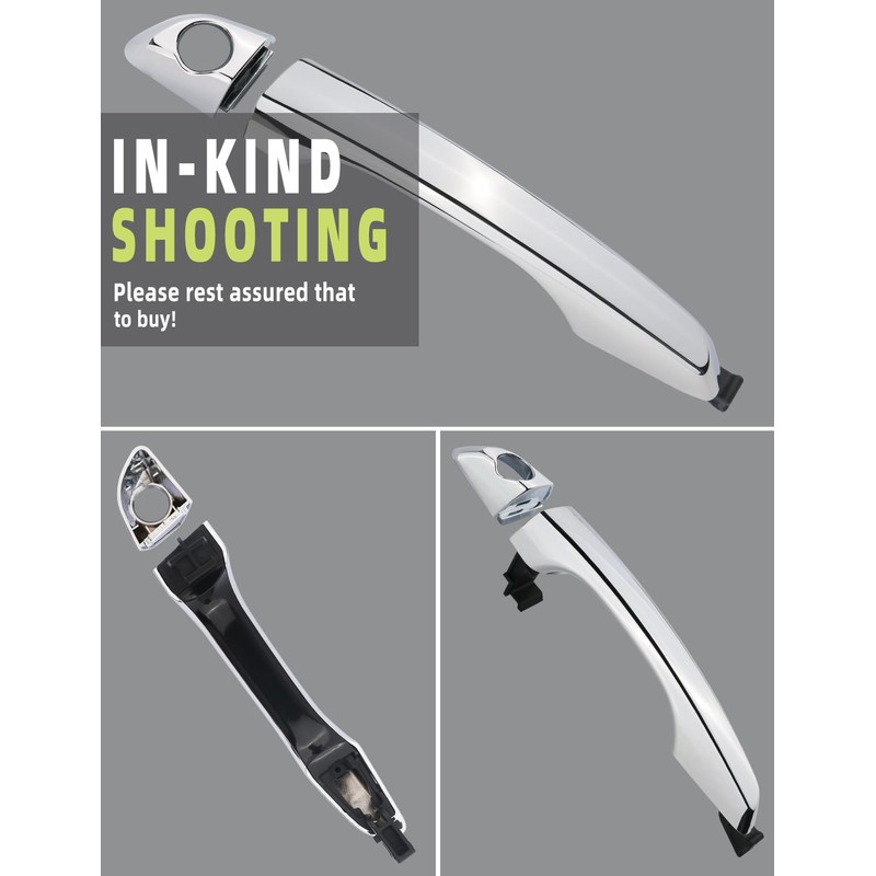 HONFQP Driver Side Exterior Door Handle Compatible with Hyundai Elantra