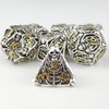 Hollow Skull Metal Dice, Unique Dungeons and Dragons Polyhedral Dice