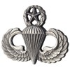 Army Master Parachute Badge Full Size Sil/Ox