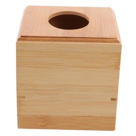 Zerodeko Wooden Square Tissue Box Elegant Roll Paper Dispenser for Home Office and Car Stylish Napkin Container with Smooth Edges for Safe Use Modern Decor Addition to Living Rooms and