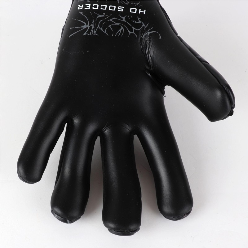 HO Soccer ESKUALO Blackout Goalkeeper Gloves, Plain, Children, Black 6