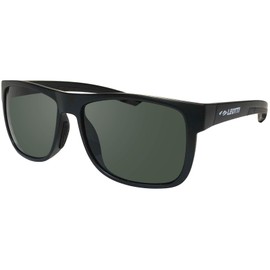 LEOTTI Carl Zeiss Polarized Smoke Sunglasses with Rubber Frame Matte Black