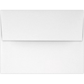 LUXPaper A2 Classic Crest Invitation Envelopes | 4 3/8" x 5 3/4" | Solar White | 70lb. Text | 50 Qty