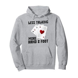 Hand and Foot Cards with Point Values Game King Hand Foot Pullover Hoodie