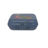 Tupperware Twin Size 2 Lunch Box Dark Blue Safari Sandwich