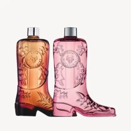 His & Hers Fragrance Duo Set Vintage Style Boot Bottle Perfume Decanter Bundle Unisex Cologne Gift Set Long Lasting Scent Decorative Fragrance Collection Duo Pack