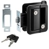 RecPro Black RV Camper Trailer Motorhome Paddle Entry Door Lock
