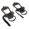 1pair Ice Cleats 10 Teeth Rubber Stainless Steel Foldable Anti