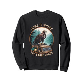 Eagle Overlanding Adventure Outdoor Explorer Camper Nature Sweatshirt