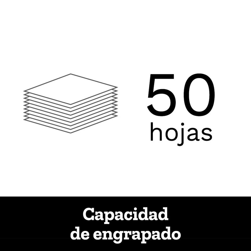 BARRILITO Engrapadora de golpe metálica, 50 hojas, tira completa