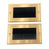 Dual Gang Brush Wall Outlet Cable Entry Plate, Tidy Mount
