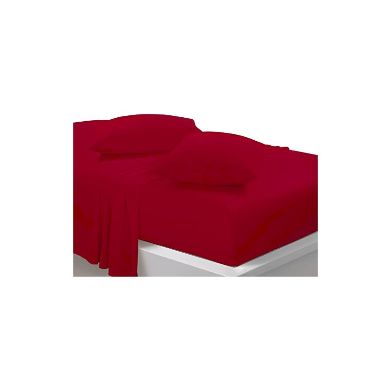 Fitted Bed Sheet With FREE MATCHING 2 X PILLOW CASES