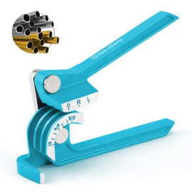 DURATECH Tube Bender, Pipe Bender, 3-IN-1, 1/4", 5/16", 3/8", for Copper, Brass, Aluminum and Thin Steel Pipes, Blue