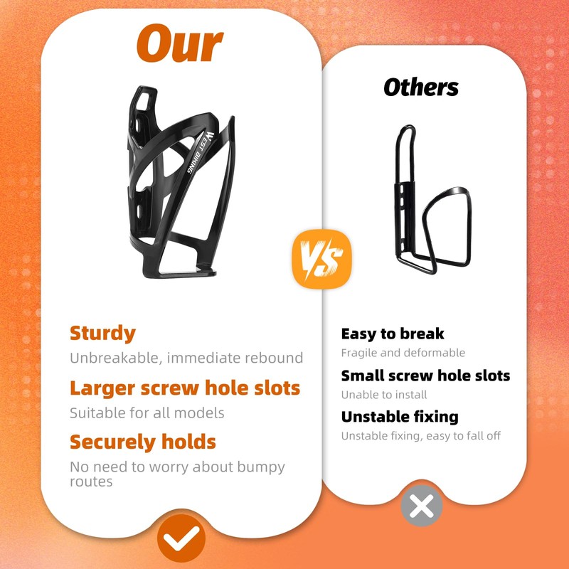 West Biking Bike Water Bottle Cages Ultra-Light Durable PC Bicycle