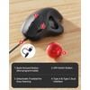 Nulea M509 Trackball Mouse Wired, Ergonomic Design, Easy Thumb Control,