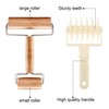 Mudder 2 Pcs Pizza Dough Roller Docker Set, Plastic Dough