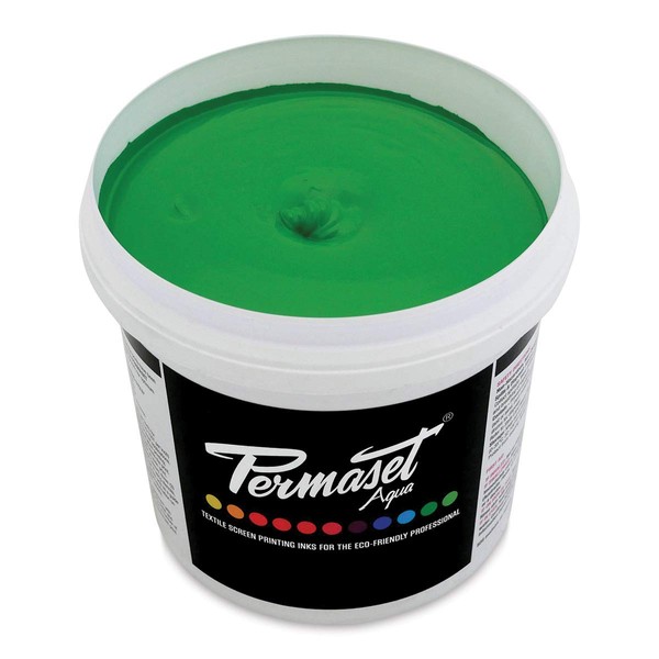 Permaset Aqua Fabric Supercover Screenprinting Inks - Mid Green -
