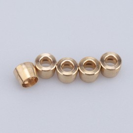 AC PERFORMANCE -3 AN Brass Olive Inserts fit for AN3 PTFE Teflon Fuel Line Hose End Fitting, Pack of 5